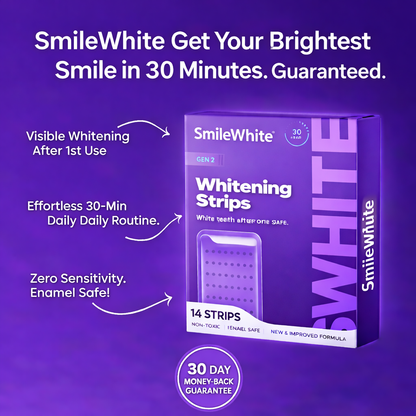 14STRIPS - SmileWhite Purple Teeth Whitening Strips