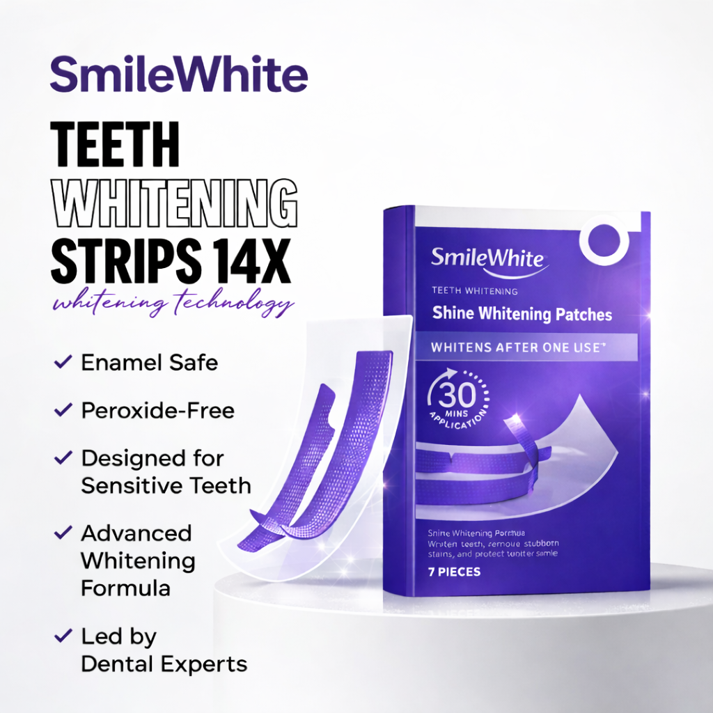 SmileWhite Purple Whitening Strips – Brighter Teeth in Minutes